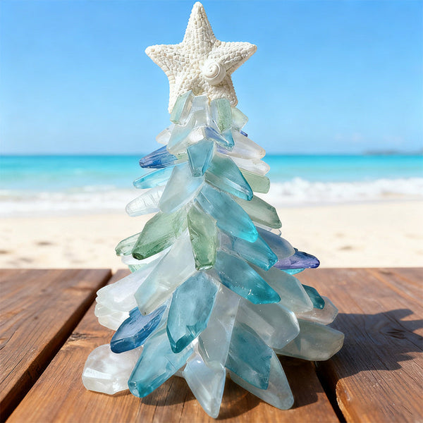 Handmade LED Resin Christmas Tree — Coastal Glow for the Holidays