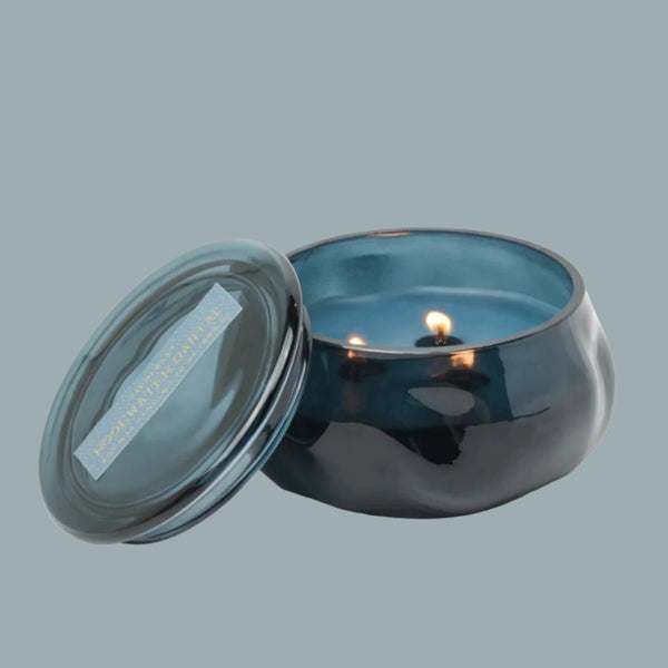 Basalt Navy Candle | Rosewater Santal