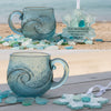 🎄Christmas Best Gifts🔥Unique Handcrafted Sea Glass Ocean Wave Mug🎁Free Gifts